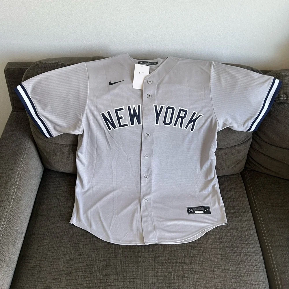 Nike Authentic New York Yankees Aaron Judge #99 Gray MLB Jersey Men’s Sz: L - Picture 1 of 7